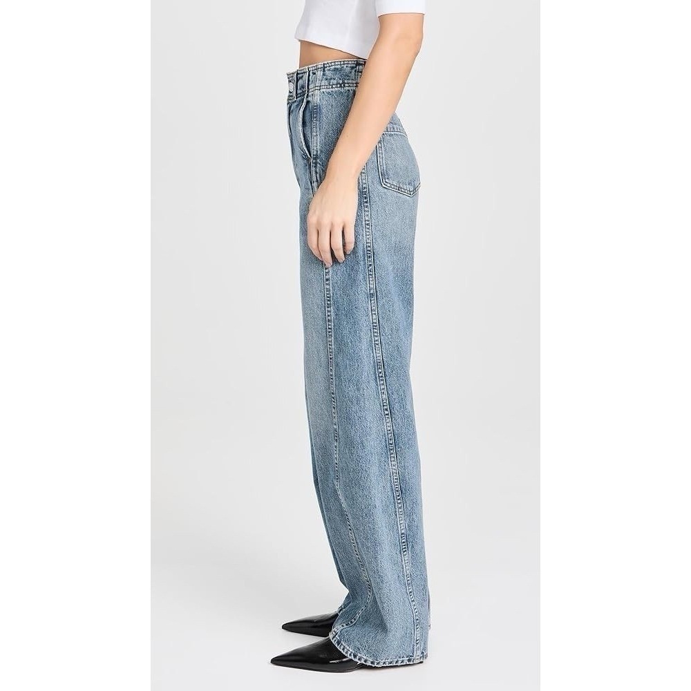 Pilcro High-Rise Slouch Wide Leg Denim Jeans Size 27T - Picture 2 of 11